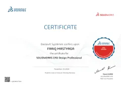 SOLIDWORKS CAD Design Professional (CSWP)