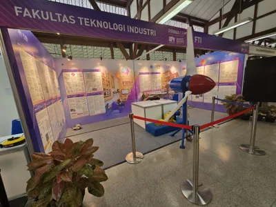 The wind turbine kit at the FTI booth, PRIMA ITB 2024