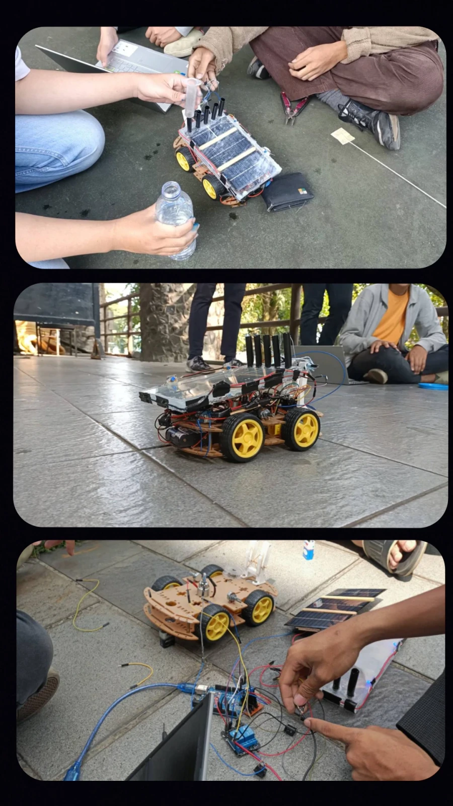 Outdoor testing of the car