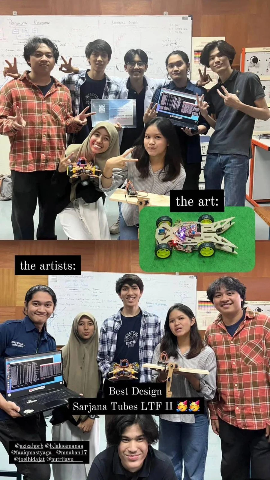 The team with the robots