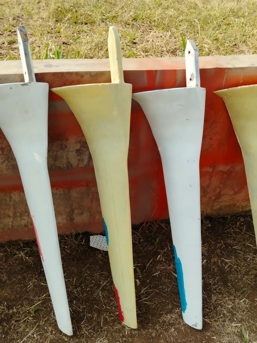 Finished composite blades
